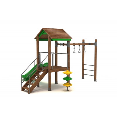 46 A Standard Wooden Playground